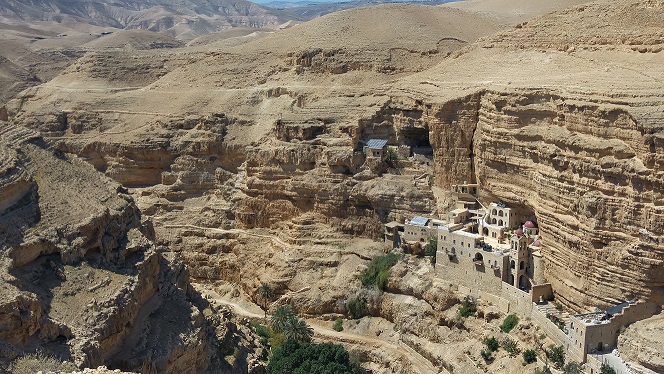 נחל פרת וואדי קלט מנזר סיינט ג'ורג'