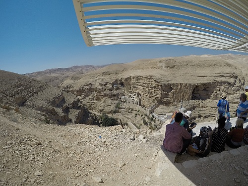 נחל פרת וואדי קלט מנזר סיינט ג'ורג'