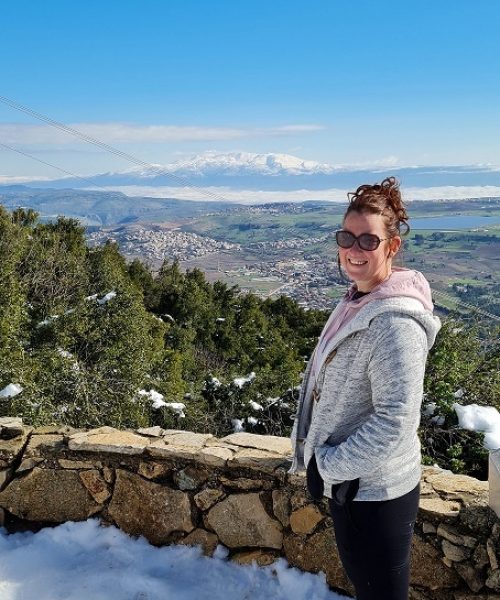 שביל הפסגה הר מירון בשלג