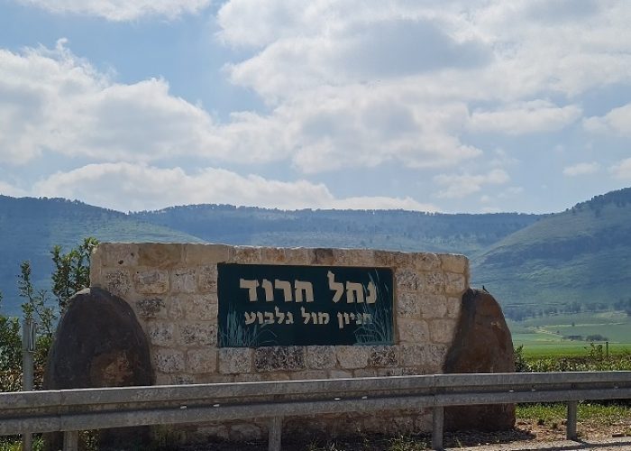 חניון מול הגלבוע – נקודה עצירה בשביל נחל חרוד