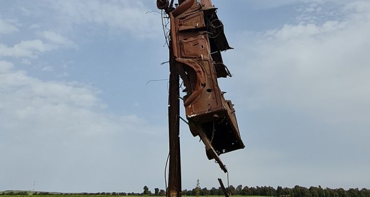 הג'יפ התלוי ברמת הגולן צומת הג'יפ