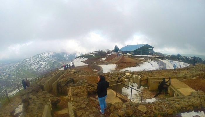 רמת הגולן בשלג הר בנטל